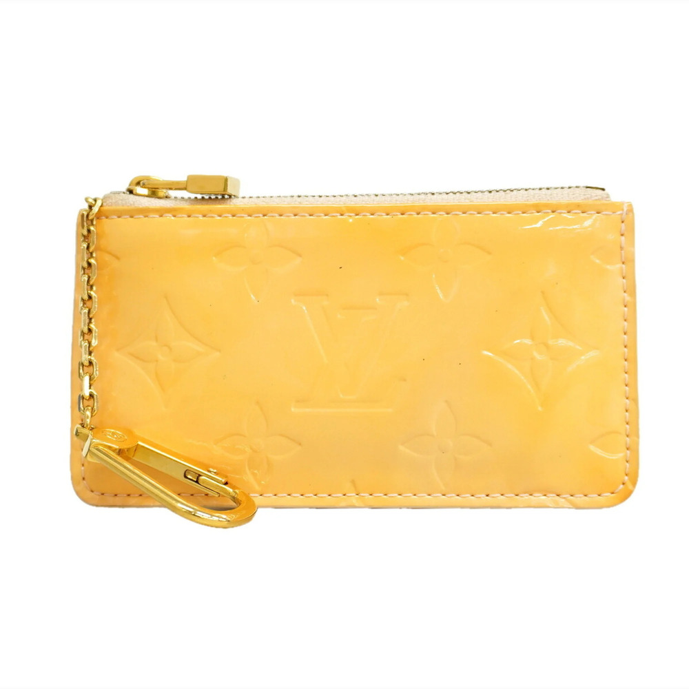 Louis Vuitton Vernis Pochette Clé M91326 Marshmallow Pink Women's Wallet/Coin...